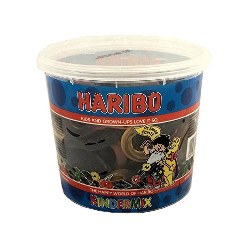 Haribo Kindermix 650g Runddose IMPORT (Fruchtgummi & Lakitzer) Haribo Kindermix 650g Runddose IMPORT (Fruchtgummi & Lakitzer)