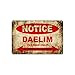 Produktbild wenyige8216 DAELIM Motorcycles Bikes Only All Others Will Be Towed Parking Sign Vintage Retro Metal Decor Art Shop Man Cave Bar Aluminum 8"x12" Sign Plate