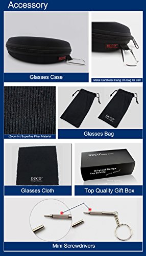 Duco Blaufilterbrille Blaulicht und UV Schutzbrille Computerbrille Gaming Brille Überziehbrille für Brillenträger Fit-over Brille - 7
