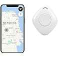 TOTMOX Smart Bluetooth Tracker & Key Finder, Key Locator Device with App, GPS Tracking for Kids, Keys, Luggage, APP Control Compatible with iOS Android, Pack of 1, White