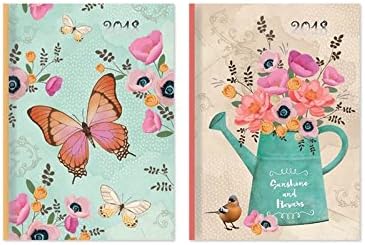 1 x Vintage floral design A6 Week To View Hardback Diary 2018 Tallon