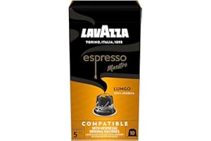 ‎LAVAZZA Lavazza Espresso Lungo, floraler und aromatischer Espresso, 10 Kapseln, Nespresso kompatibe