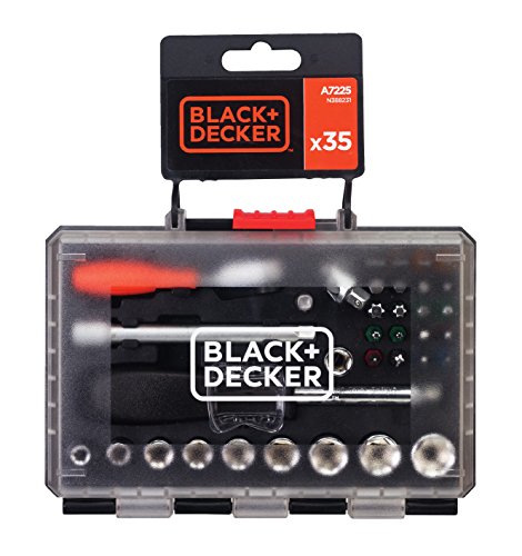 Black + Decker A7225 +Werkzeugsortiment KFZ, 33-teilig - 2