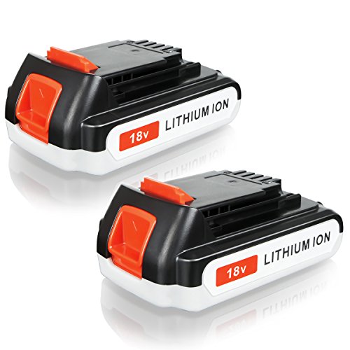 FLAGPOWER 18V 2000mAh Werkzeug Akku für BLACK & DECKER LBXR20 BL2018-XJ GKC1825L GTC1850L20 STC1820 Li-ion Batterie 2.0Ah Accu (2 Stück)