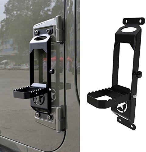 Wrangler JK Door Steps Hinges Foot Rest Pedal Peg with Military Star For 2007-2017