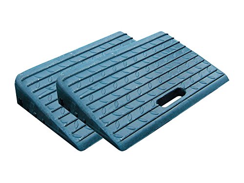 Rampas de bordillo para acceso de autom  viles  motocicletas y sillas de ruedas  pack de 2 unidades