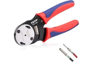 YMYP Deutsch Closed Barrel Crimper 4 Way Indent,8 Impression Type for Deutsch Solid Contacts Gage 1.16-2.08mm² (18-14 AWG)
