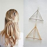 Stayeal Women's Hollow Triangle Geometric Metal Hairpin Hair Clip Clamps Accessories Styling Jewelry