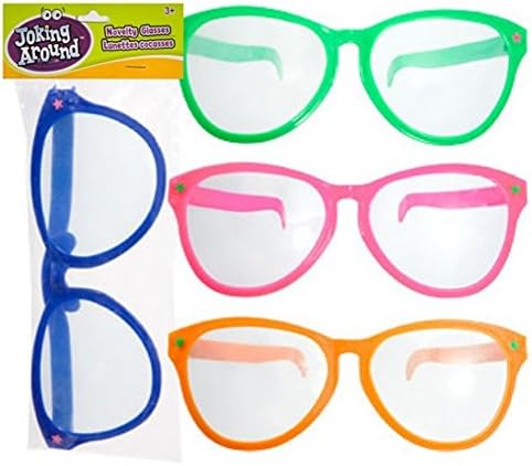 NOVELTY GIANT GLASSES ASSORTED-28CM
