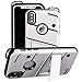 Price comparison product image iPhone X Foldable Stand Case, Very Light Slim Chivalry Warrior Armor Style Movie Kickstand, WEIFA New Super Cool Anti-Drop Thin CellPhone Armour Cover Case For Apple iPhoneX Silver