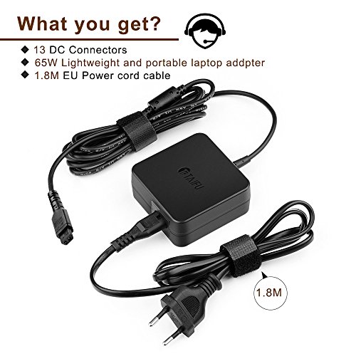 TAIFU 65W Universal LED Netzteil AC 240V 50/60Hz 15V 16V 18,5V 19V 19,5V 20V für viele Notebook ZB. Acer,Dell,Fujitsu Siemens,LG,IBM,LENOVO,Toshiba,Medion,HP,Compaq,Delta,ASUS,inclusive St ADP-65JH AB CB ADP-65JH BB SADP-65KB FSP065-ASC, eMachines E630 E720 E725 G625;Aspire One ZG5 PA-1650-02; CPA09-004A AD-6019 AD-9019 AD-9019S; Sony Vaio VGP-AC19V39; IdeaPad U300 U300e U460 U460s ADP-65KH B ADP-65XB A B CPA-A065 Essential B470 B570 G470 G570 G575 G770;510 530 550 PC530 6720s 615+13 Steckers - 5