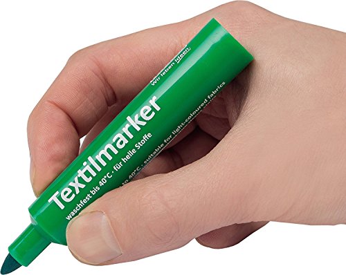 Idena 60035 Textilmarker für helle Stoffe, 10 Farben (2 Packungen) - 4