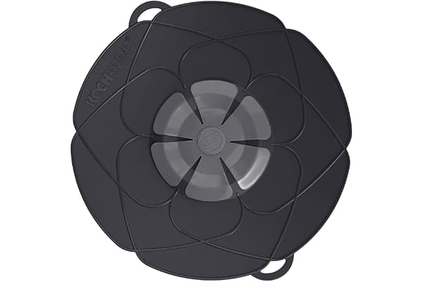 Kochblume Couvercle Fleur m, Silicone, Noir, 29 cm