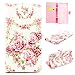 Produktbild Nancen Samsung Galaxy Grand Prime SM-G530 G531F (5 Zoll) Handyhülle, Bunt Nette Romantische Muster Flip Etui Case Cover Lederhülle PU leder Folio Bookstyle Schutzhülle mit Standfunktion, Brieftasche und Karte Tasche [Rose]