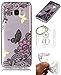 Produktbild Hülle Galaxy S8 Plus (6.2 Zoll) Hülle, Samsung Galaxy S8 Plus (6.2 Zoll) Hülle TPU Case Schutzhülle Silikon Case,Niedliche Cartoon Malerei Durchsichtige Rückschale und TPU Bumper Handy Tasche Case Cover Etui für Samsung Galaxy S8 Plus (6.2 Zoll) + Schlüsselanhänger (I) (5)
