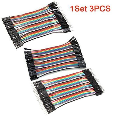 Aihasd 120PCS 3 in 1 kit 10CM "female-female " "male-female" "male-male" jumper wire Dupont cable Kabel Steckbrücken Drahtbrücken für Arduino Raspberry pi