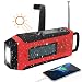 Produktbild Solar Radio SAPE AM/FM Solarradio mit Kurbel Kurbeldynamo 3W LED Taschenlampe 2000MAh Power Bank Notfall Ernstfall USB Handy Ladegerät für Camping Outdoor