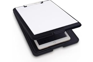 CS Cosddi - Porte-bloc en plastique transparent pour rangement de documents Idéal pour l'école, la maison et le bureau