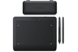 Xencelabs Pen Tablet Small Tableta Gráfica Profesional Inalámbrica de Dibujo 2 Plumas sin Batería Tableta de 8" con Relación 16:9 para Windows-Arm/Windows/Mac/Linux