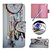 Etche Stand Case for Huawei P8 Lite ,Leather Wallet Case for Huawei P8 Lite,Cool Feather Dreamcatcher Pu Leather Magnetic Flip Case with Card Holder for Huawei P8 Lite with Blue Stylus Pen and Bling Glitter Diamond Dust Plug Colors Random-Feather Dreamcatcher