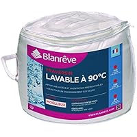 Blanrêve reposacabezas – lavable a 90 °C poliéster algodón 160 x 20 cm), color blanco