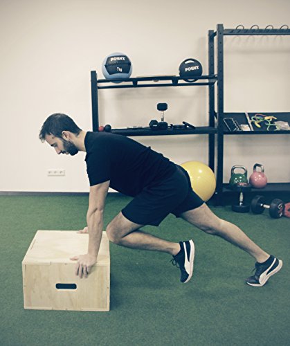 Plyobox Jumpbox Sprungkasten aus Holz von POWRX für Plyometrisches Training - 6