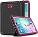 Price comparison product image Samsung Galaxy Tab A 10.1'' Case, SAYMAC Three Layer Heavy Duty Shockproof Rugged Case with Folding Auto Wake/Sleep Cover for Samsung Tab A 10.1 SM-T580N/T585C-Kids Students Workmen (Black/Rose)