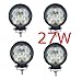 Produktbild Miracle 4inch 27W LED Offroad Reflektor Scheinwerfer Arbeitslicht SUV, UTV, ATV Arbeitsscheinwerfer Zusatzscheinwerfer Offroad Scheinwerfer 12V 24V (4 Stück)