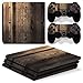 Produktbild Mcbazel Pattern Series Aufkleber Vinyl Haut Aufkleber für PS4 Pro (Braune Holzmaserung)