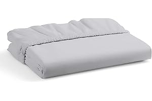 ML MASSARI LIMITED Fitted Sheet 25CM Deep Grey Single Bed Sheet Hotel Quality Poly Cotton (Gray, Single 25CM)