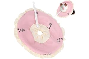 HAOKAINI Small Pet Elizabeth Collar Protective Circle Small Animals Surgery Recovery Collar Cone with Adjustable Buckle for Hamster Rabbit Guinea Pig Hedgehog