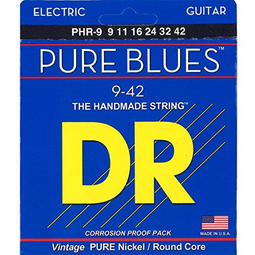 DR String PHR-9 Pure Blues Juego Cuerdas Eléctrica