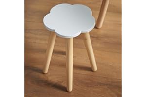 Haus Projekt Piccoli Sgabelli In Legno Nuvola per Bambini, Tavolino Camera da Letto, Sgabelli per Piante, Cloud Stool, Regalo per la Decorazione della Casa, Piedi Sgabello For Cambio Scarpa