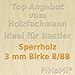 Produktbild PiHaMi® 3 mm Birke Sperrholzplatte Qualität B/BB (152 x 50cm) GP 8,80 € pro m²