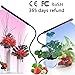 Produktbild LED pflanzenlampe Pflanzenlicht Doppelter Kopf 60-LEDs 3 Automatisch Timer 9 Stufen Helligkeit 24W Pflanzen Lampe Led mit USB Adapter für Garten Zimmerpflanzen