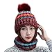 Produktbild Mitlfuny Black Friay DE Cyber Monday DE,2 Stücke Frauen Winter Warm Multicolor Gestrickte Venonat Beanie Mütze + Schal Warm halten Set