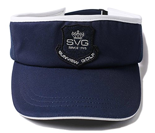 SVG-Women-Wide-Brim-Sun-Visor-Hat-Ladies-Golf-Visors-Hiking-Running-Sport-Navy