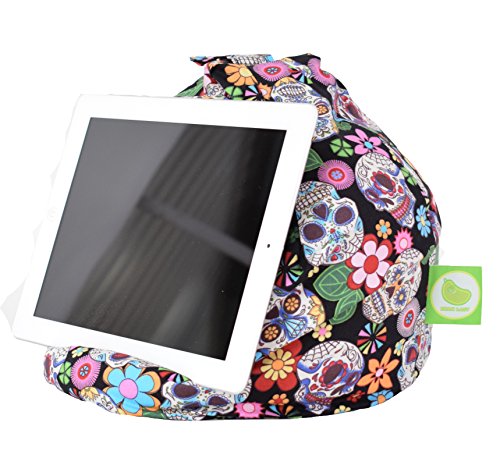 iPad, eReader & Book Mini Bean Bag By Bean Lazy Fits All tablets and eReaders - Mexican Calavera Skull