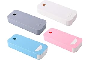 Geluode 4 PCS Under Desk Drawer Organizer,Self-Adhesive Hidden Desktop Storage Pens Pencils Paperclips Phones Tray for School Office Kitchen Table Desk