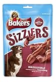 Bakers Sizzlers Dog Treat Tasty Bacon Flavour, 120 g - Pack of 6