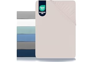 Dreamzie - Drap Housse 90x190/200 - Microfibre (100% Polyester) - Oeko Tex - Housse Matelas 90x200/190 Enfant - Beige