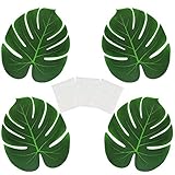 Die Blätter sehen sehr hübsch aus und geeignet für Strandparty, Dschungelparty, Safari Party, Hochzeit, Grillparty, Regenwald als Untersetzer für Teller und Gläser