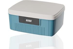 SIGHTDAY Medicine Storage Box,Household Medicine Storage Box Organiser,First Aid Box,Double Layers Multi Grid Medicine Box,Code Box with Lid Medication Storage Box Medicine Cabinet for Home,School(Blue/9L)