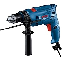 Bosch GSB 600 Corded Electric Impact Drill, 600 W, 13 mm, 1.7 kg, 3,000 rpm, 1.4 Nm, Variable Speed, Forward/Reverse Rotation