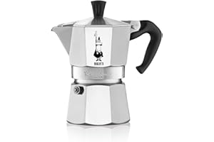 Bialetti - Moka Express: Ikonische Espressomaschine für die Herdplatte, macht echten Italienischen Kaffee, Moka-Kanne 4 Tassen (190 ml), Aluminium, Silber