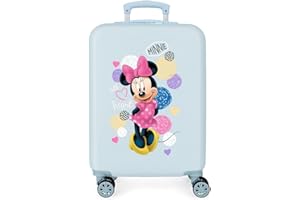 Disney Love Minnie Kabinenkoffer Rosa 37x55x20 cms Hartschalen ABS Kombinationsschloss 32L 2,5Kgs 4 Doppelräder Handgepäck Blau
