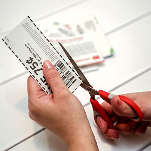 mysonder Schere 4 Set – Edelstahl Kinder Schere Klassenset mit – Scheren für Büro, Schule, Küche, Nähen, Kunst und Craft Aktivitäten – Features Langlebige Design, Komfort Grip und Razor scharfe Klingen - 8