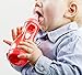 Difrax Easy Grip Baby Bottle (240 ml, Coral)