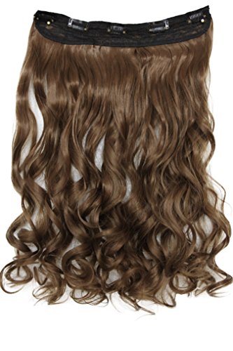 PRETTYSHOP 70cm oder 55cm Clip In Extensions Halbperücke Haarverlängerung Haarverdichtung Haarteil hitzebeständig wie Echthaar div. Farben - 2