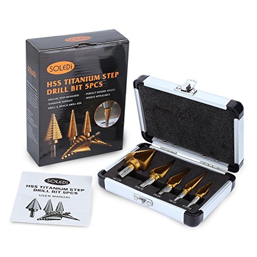 comprare on line Soledì Kit Punte in Acciaio HSS Punte per Trapano 5 Pezzi 50 Dimensioni prezzo